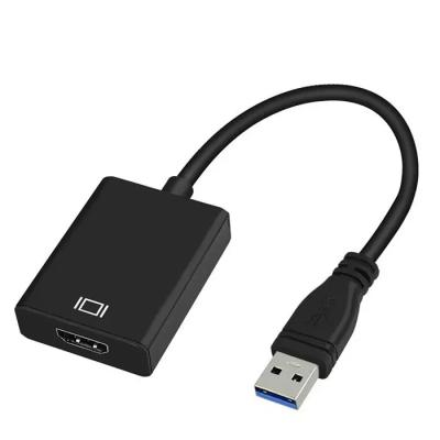 China Multimedia USB 3.0 USB-A To HD Female converter Audio Video Adapter Converter Cable High Speed 5 Gbps For Windows 7/8/10 PC for sale