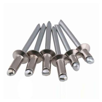 China Stainless Steel Blind Rivet Maker Supply Din 7337 Open Type Domed Pop Head Aluminum Blind Rivets for sale