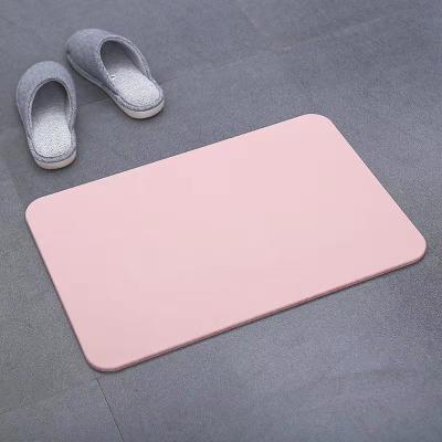 China Waterproof Anti Slip Diatomite Quick Dry Foot Bath Mat for sale