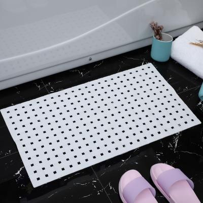 China PVC Anti Slip Waterproof Custom Size Washable Plastic Bathroom Non Slip Floor Mat Bath Mat for sale