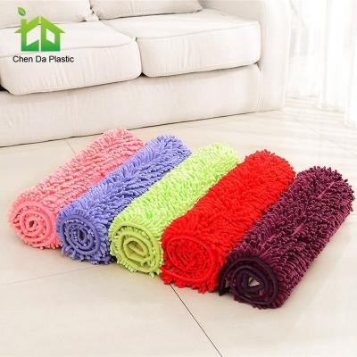 China Anti-bacteria Non Slip Chenille Floor Mat Custom Foot Mat Door Mat for sale