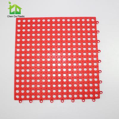 China Anti-bacteria Interesting Anti-slip Waterproof Interlocking Plastic Floor Tiles Interlocking Mat for sale