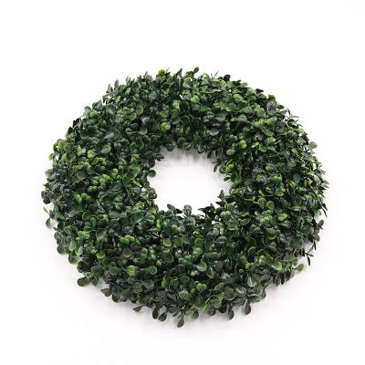 China Home Garden Office Wedding  Decoration Frond Door Decor Wreath 24 Inches  Artificial Christmas Wreath Enhances Wholesale Faux Wreath for sale