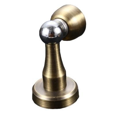 China Durable OEM Customized Nickel Exterior Round Ball Shape Magnetic Door Stopper Satin Sale Rubber Zinc Alloy Solid Wall Mounted Paint for sale