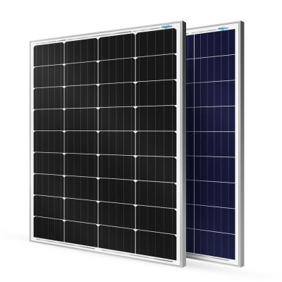 China Off Grid 50w 60w 80w 100w 120w 150w 200w 300w Poly Monocrystalline Solar Panel For Street Lights Lighting 158.75mmx158.75mm for sale