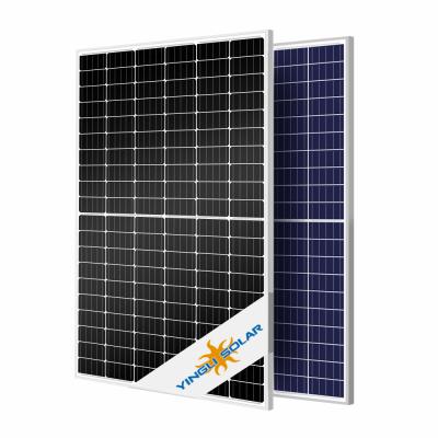 China Tier 1 Brand PV Module High Efficiency Half Full Cells Monocrystalline Solar Panel Price PERC for sale