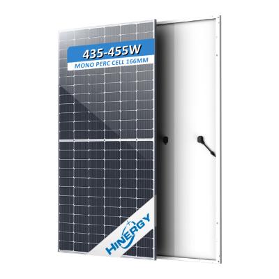 China Hinergy M6 144 166mmx166mm High Efficiency 435w 440w 450w 455w Solar Panels 500w 1000w System Wholesale Price for sale