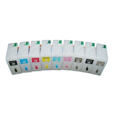 China p800 cartridge with auto reset chip/arc for Epson p800 refillable cartridge with arc chip for sale