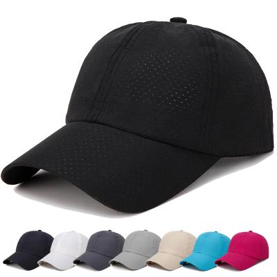 China 2021 NEW SEAL style 100% empty baseball cap lady SEAL polyester dryfit golf hat men's baseball caps adults with holes for sale