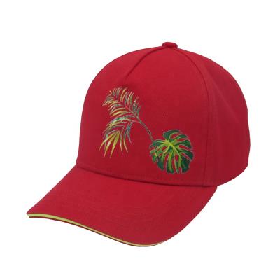 China HOT SALE Hawaii Printing Cotton Twill Sandwich Panel Sports Baseball Cap COMMON Team 5 Hat for sale