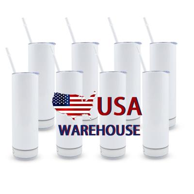 China Sustainable USA Warehouse 20oz Smart Water Bottles Wireless Music Player Sublimation Blanks Straight Speaker Tumbler With Speaker for sale