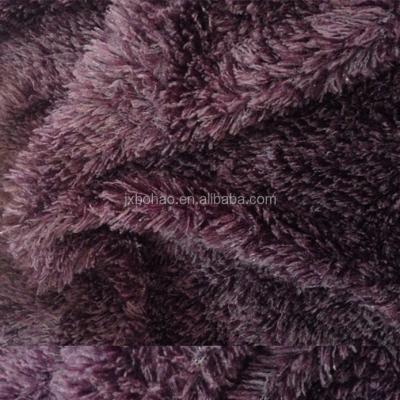 China Auto wholesale softtextile upholstery/garment/home textile/toy sherpa cotton faux fur fabric 100%polyester for sale