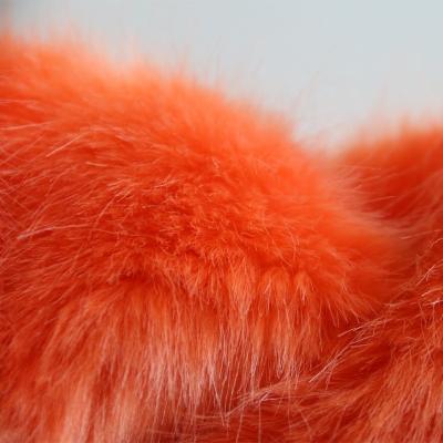 China Hot Orange PU Fur New Selling Many Colors Faux Fur Fabric for sale