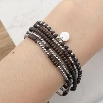 China Wholesale Custom Map Summer Jewelry Hand Trendy Bracelet For Girls Charms Beads Bracelets Natural Stone for sale