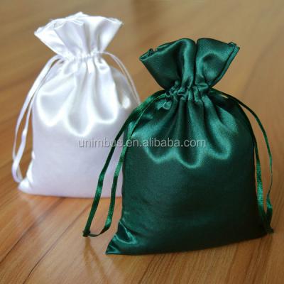 China Recyclable Drawstring Fabric Gift Bag Hair Packaging Bags Satin Money Bags With Customize Logo for sale