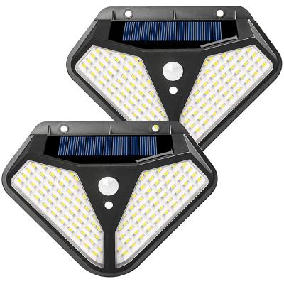 China Outdoor Garden 102 LED Wall Lamp Sunlight Powered Outdoor Waterproof PIR Solar Motion Lights For Garden Street for sale