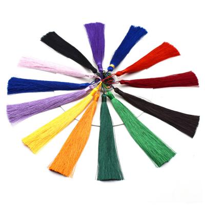 China Luggage Wholesale Assorted Color Silk Tassel For Garment Accessories Tassel Key Chain for sale