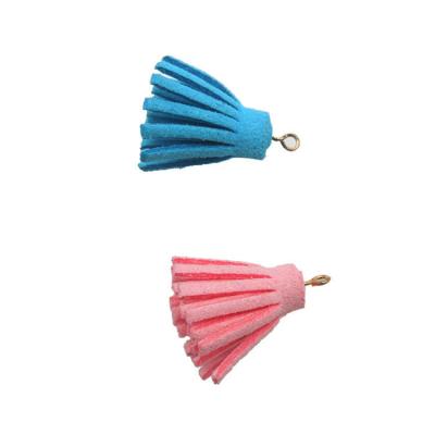 China High Quality Car Solid Vivid Decoration Mini Slim Mobile Phone Shorts Korean Velvet Tassel For Luggage Car Decoration for sale