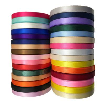 China High Quality High Tenacity Double Face Multi-colors 100% Polyester Satin Grosgrain Gift Wrapping Wrapping Printing Ribbon for sale