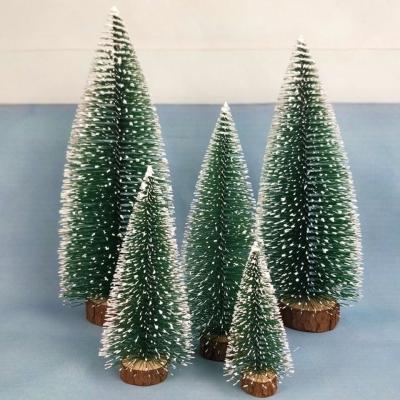 China 2022 Hot Sale Polyester Mini Christmas Trees Desktop Decoration Sisal Treedecorations Craft For Christmas Decorationmini Christmas Tree for sale