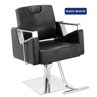 China Modern Hair Beauty Styling Reclining Spa Salon Black Chair for sale