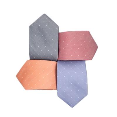 China Wholesale 100% Polyester Tie Printing 100% Polyester Business Custom Stripe Woven Style Suit Men Neckties Te koop