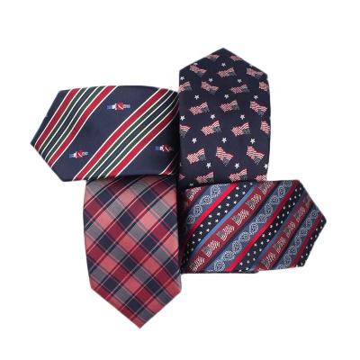 China OEM& ODM Fashion Style Bandages Print Woven Custom Business 100% Polyester Pattern Mens Neck Ties for sale