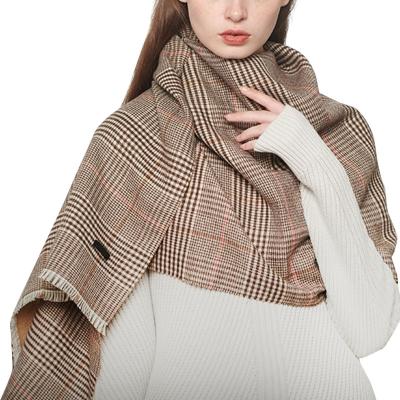 Cina Winter Wholesale Women Fur Scarves Warm Wool Cashmere Shawl Scarf Wool Ladies in vendita