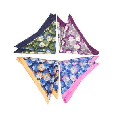 China New Fashion Hot Wholesale Printed Silk Handkerchief For Wedding for sale