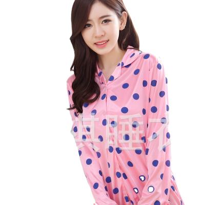 China Counter Type Thermal Special Hand Painted Dark Gray Color In-stock Pattern Items Supply Type Women Sleepwear Pajamas for sale