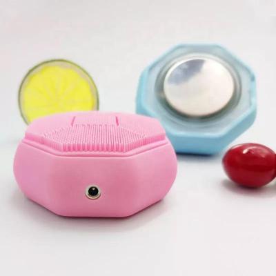 China Acne Treatment 2022 Ipx7 LED Brush Skin Device Waterproof Facial Cleaning Face Cleansing Sonic Massager Silicone Electric Face Clean Brush for sale