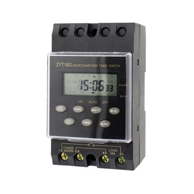 China 7 Days 24 Hours Time Switch AC220V Digital Timer Switch ZYT16G Digital Microcomputer Weekly Programmable Timer Switch for Street Light for sale