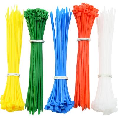 China Hot Sale Nylon Cable Zip Tie Asoortment Pakced In Safety Factory Price Color Flexible Tie Plastic Nylon Cable Ties New Design for sale