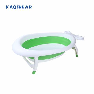 China Free Sample Eco-friendly Porcelain Made Folding Plastic Baby Bathtub Stand Up Small Deep Bathtub for sale