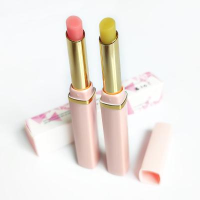 China Waterproof Custom Your Logo Organic Lip Balm Vegan Private Label Cute Pink Lip Balm for sale