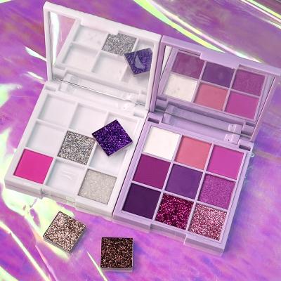 China Low Moq Eyeshadow Palette Vegan Makeup Mini Eyeshadow Palette Waterproof Custom Eyeshadow Palette for sale