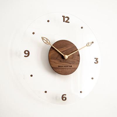 China 2021 Style Wooden Clock Modern Antique Style Home Decoration Wall Clock For Living Room for sale