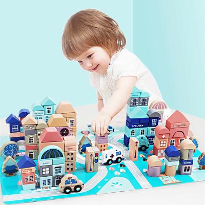 China DIY Practice DIY Selling Building Block Toys For Toddlers Aged 1-8 Years Intelligence Development Wooden Assembled Toy for sale