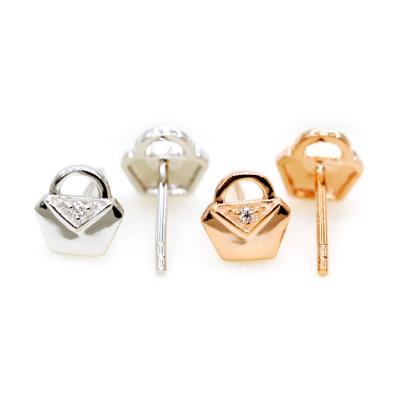 China Fashion New Style Rose Gold 18k Women Earrings Fashion Gold Plated Stud Earring for sale