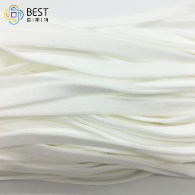 China Round Flat Face Mask Elastic Ear Loop Band 3.5MM White Raw Materials for sale