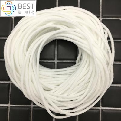 China Nylon Face Mask Elastic Ear Loop Material Round Elastic Band 2.5-3.0mm for sale