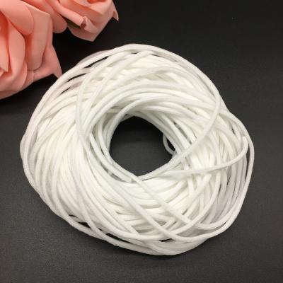 China Medical Face Mask Elastic Cord And Webbing Band EarLoop Nylon Polyester Spandex Round for sale