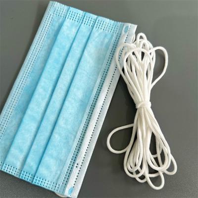 Cina 4 mm 2,8 mm 2 mm 2,5 mm 3 mm Morbida fascia elastica tonda in poliestere bianco in vendita