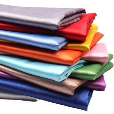 China Anti-Static Recycled Plastic Fabric Elastic Matte Satin Fabric For Curtain Pillowcase for sale