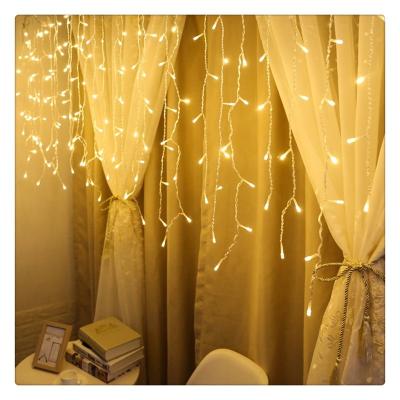 China Hot Selling Outdoor LED Light Longstar Amazone Icicle Curtain String Light For Christmas Party Decoration for sale