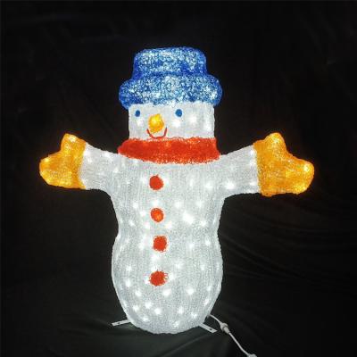 China New Design Outdoor Garden Use 3D Snowman Fancy Pattern LED Light For Christmas for sale