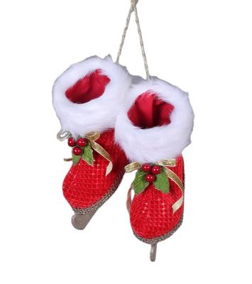 China Cotton Longstar Christmas Stocking Boots Red Christmas Stocking Gift Bag Candy Bag Boots for sale