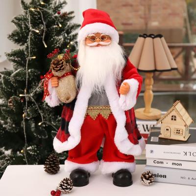 China Creative Dancing Christmas Santa Claus Plush Toy Christmas Chirstmas Decor Decoration for sale