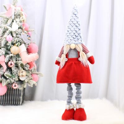 China Fashionable High Quality Xmas Gnome Christmas Plush Retractable Toys for sale