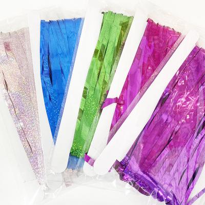 China Wholesale Colorful Waterproof Aluminum Tinsel Fringe Foil Curtain Tassel Backdrop Christmas Wedding Birthday Curtain for sale